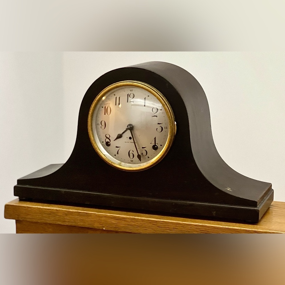 Antique Mahogany Seth Thomas Sentinel #1 Mantle Clock